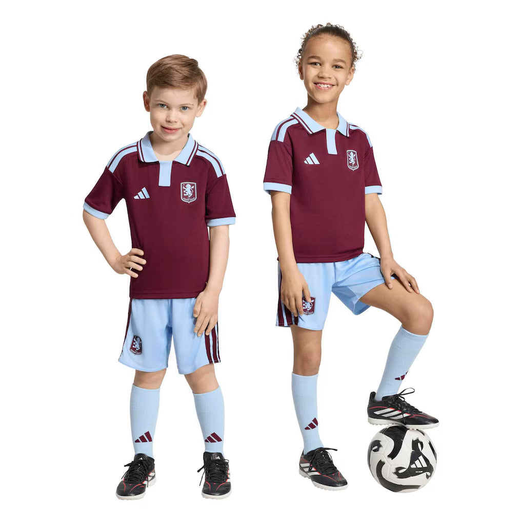 Conjunto Niño Aston Villa 2026 Primera Equipacion