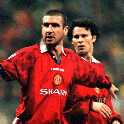 Camiseta Retro Manchester United 1996 - Manga Larga