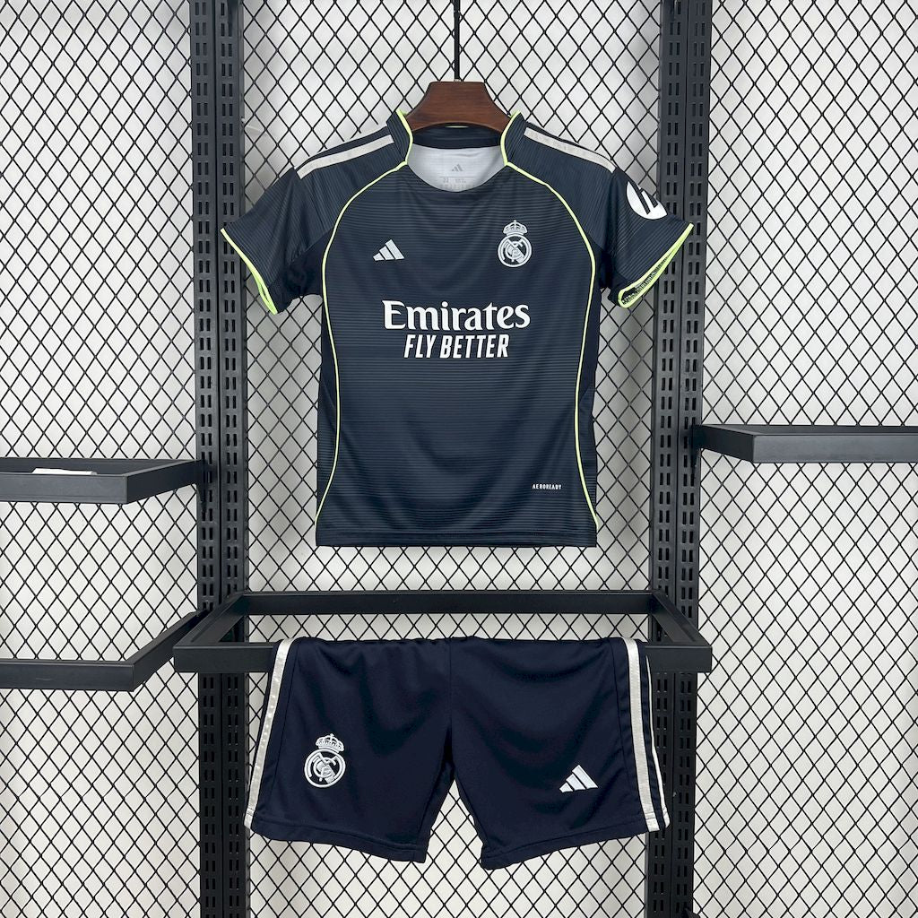 Conjunto Real Madrid 25/26 - Para niños Visitante