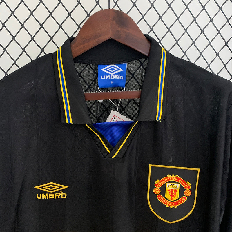 Camiseta Retro Manchester United 93/95 - Visita - Manga Larga