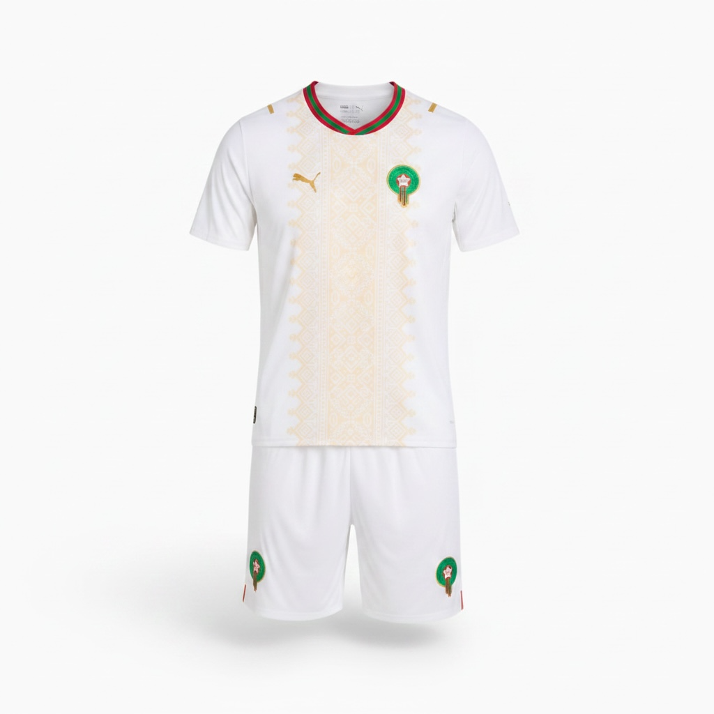 Conjunto Marruecos Visitante World Cup 2026 Niños