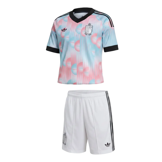 Conjunto Belgica Visitante World Cup 2026 Niños