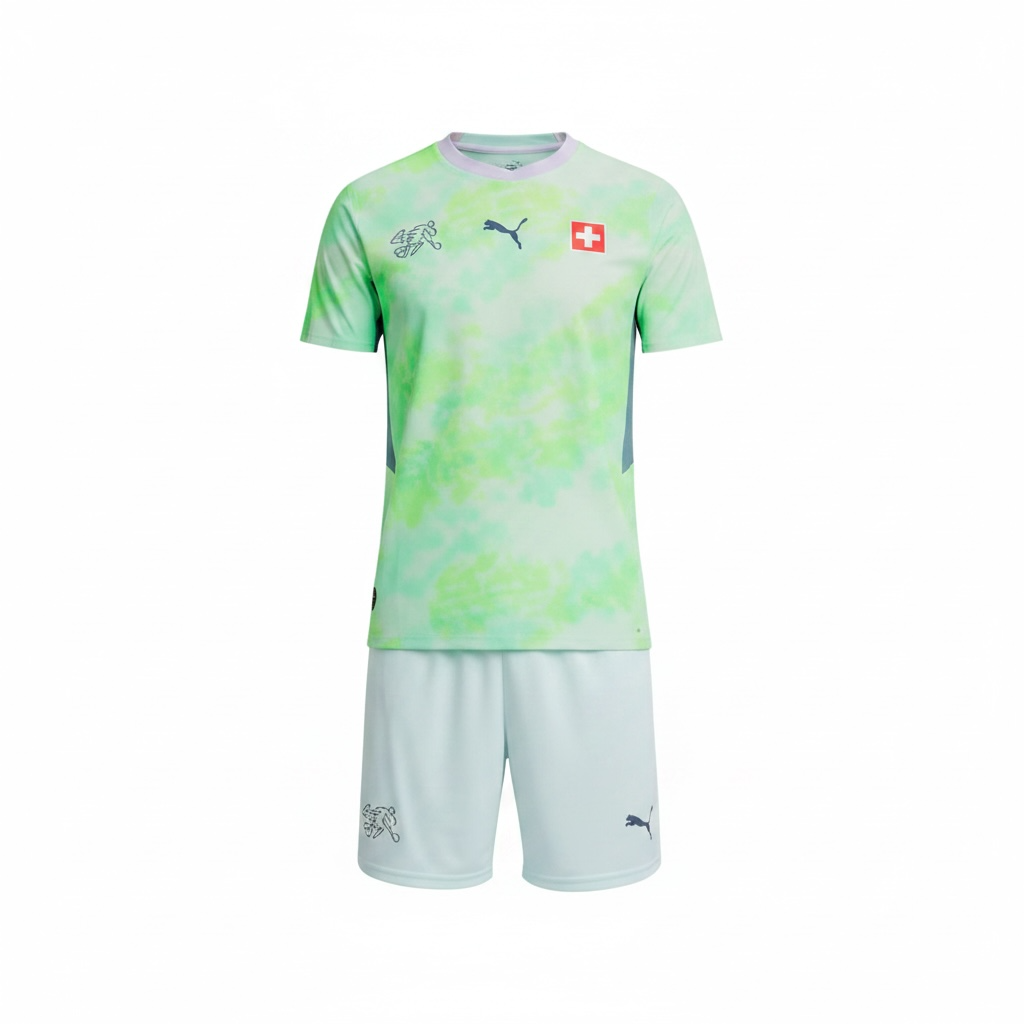 Conjunto Suiza Visitante World Cup 2026 Niños