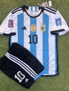 Conjunto de Argentina Campeon del Mundo 3 estrellas