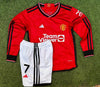 Conjunto Manchester United - Manga Larga - Ronaldo 7