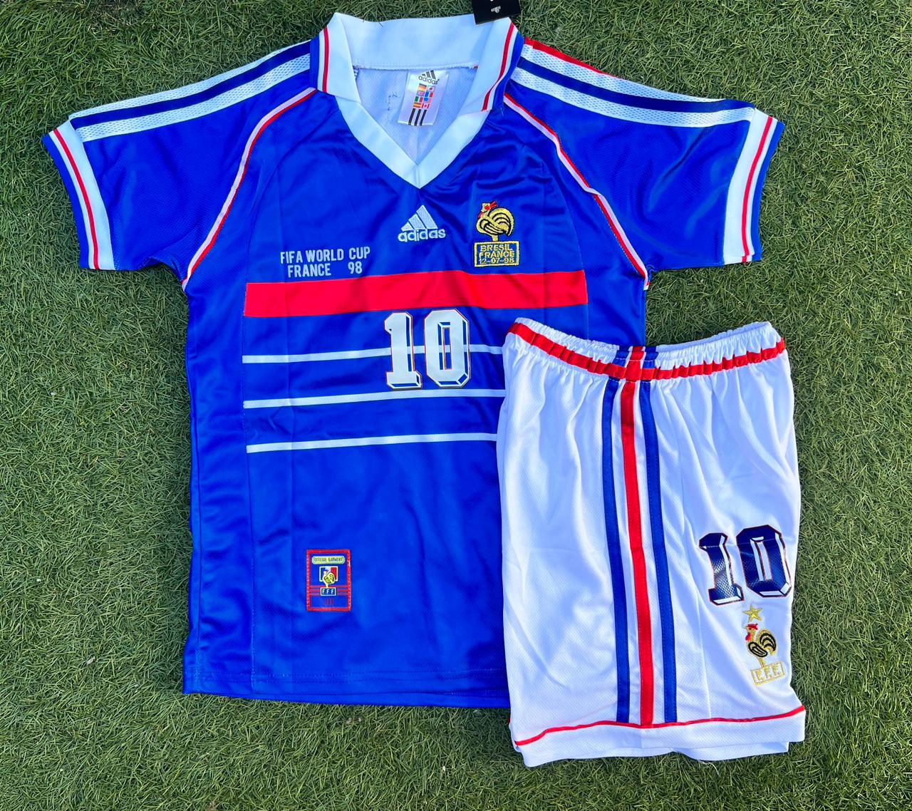 Conjunto Retro Francia 98 - Zidane 10