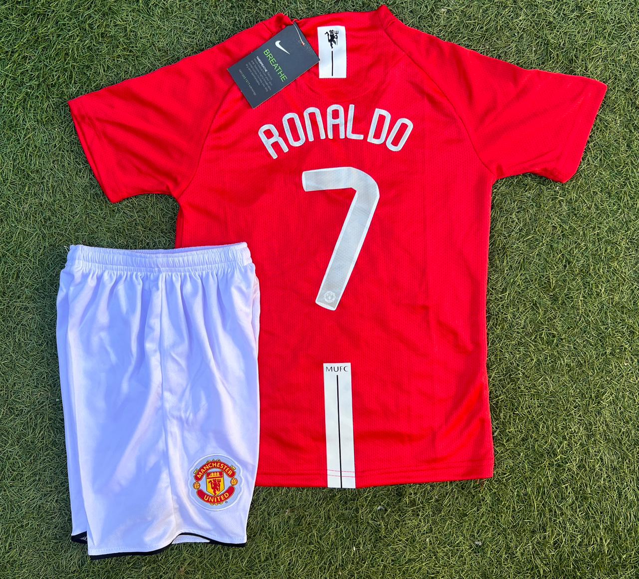 Conjunto Retro Manchester United 2008 - 7 Ronaldo