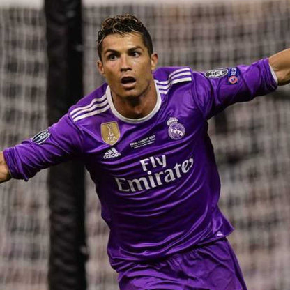 Camiseta Retro Real Madrid 16/17 - Visitante - Manga Larga