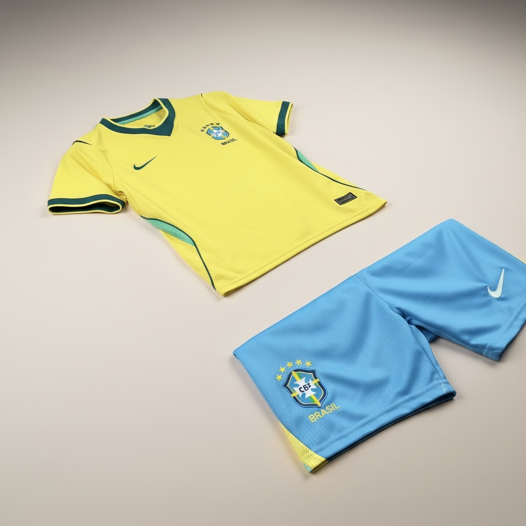 Conjunto Brasil World Cup 2026 Niños