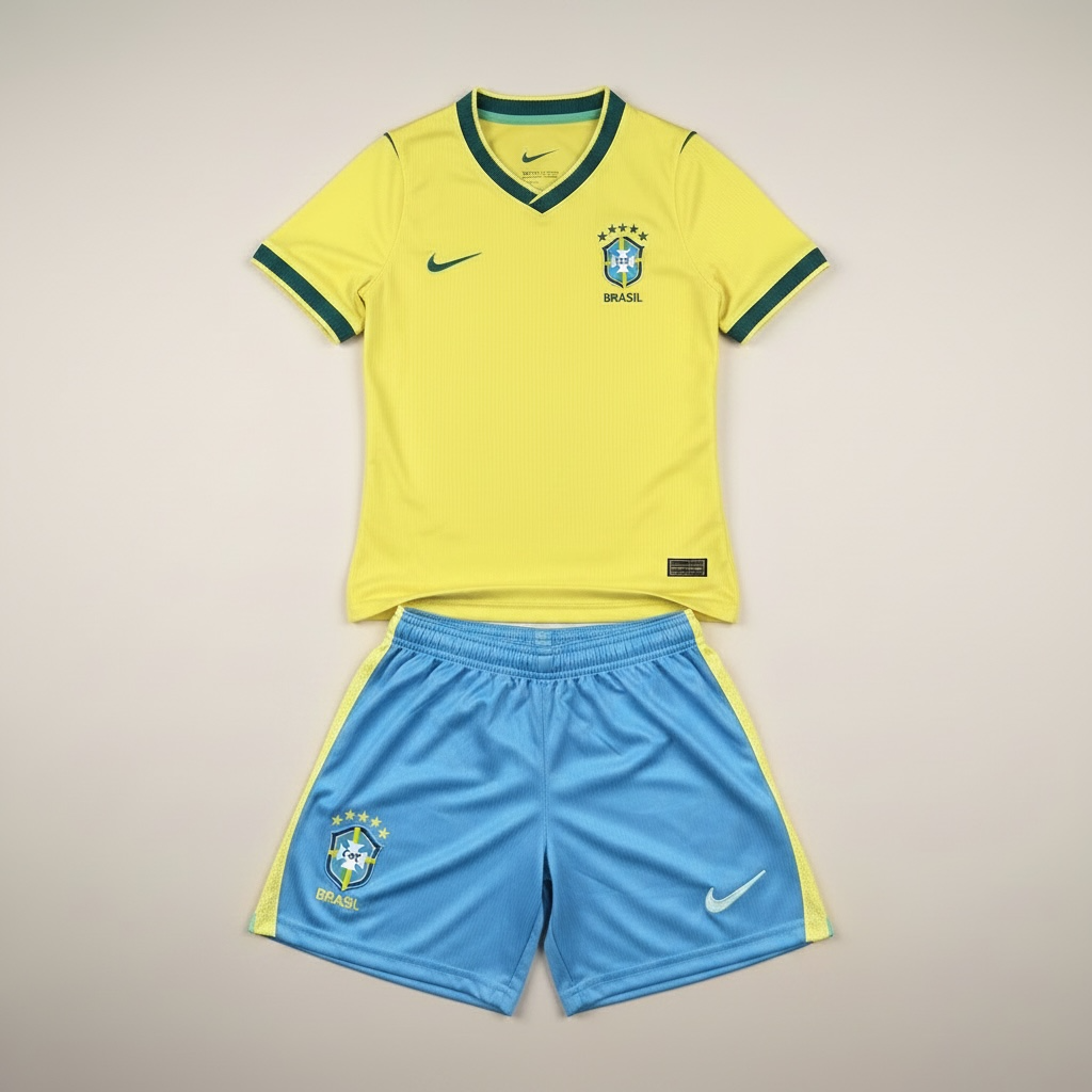 Conjunto Brasil World Cup 2026 Niños