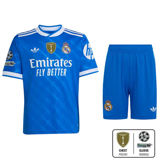Real Madrid 25/26 - Niños Visitante