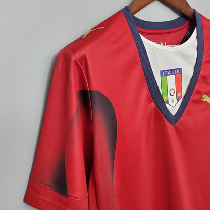 Italy Goalkeeper Jersey 2006 - Buffon - Red 