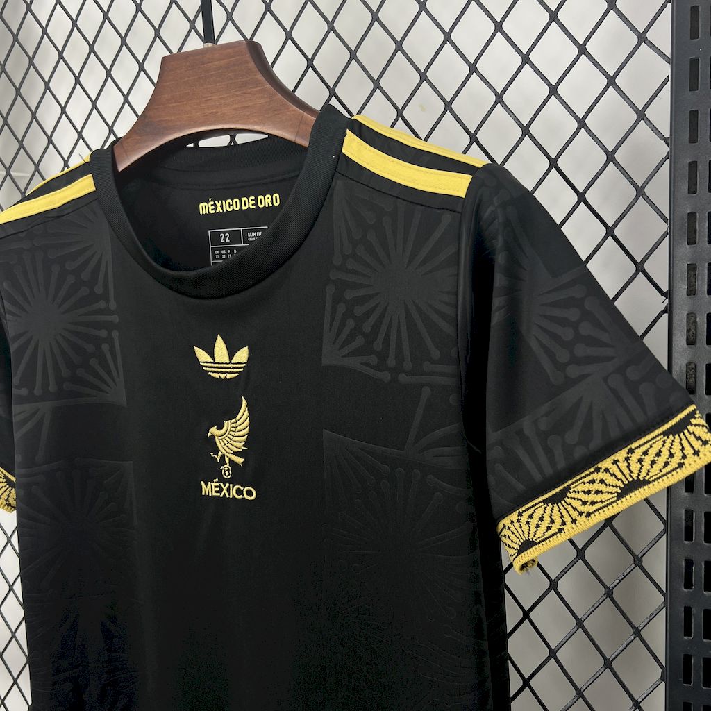 Conjunto Mexico Black Gold 25/26 - Para niños