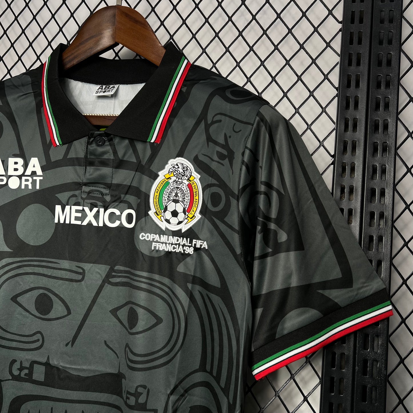 Camiseta Retro Mexico 1998 - Black