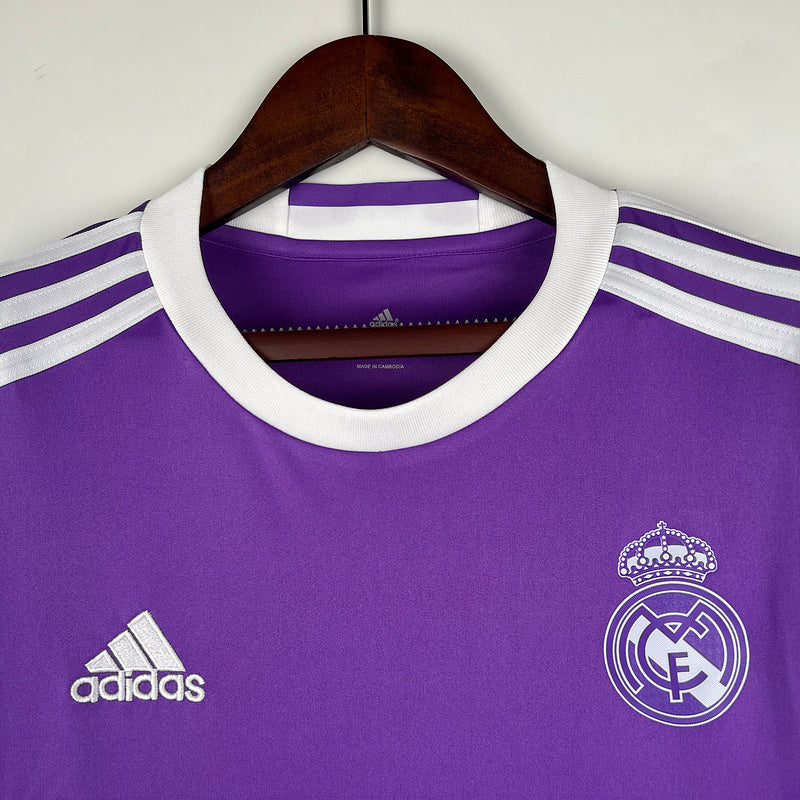 Camiseta Retro Real Madrid 16/17 - Visitante - Manga Larga