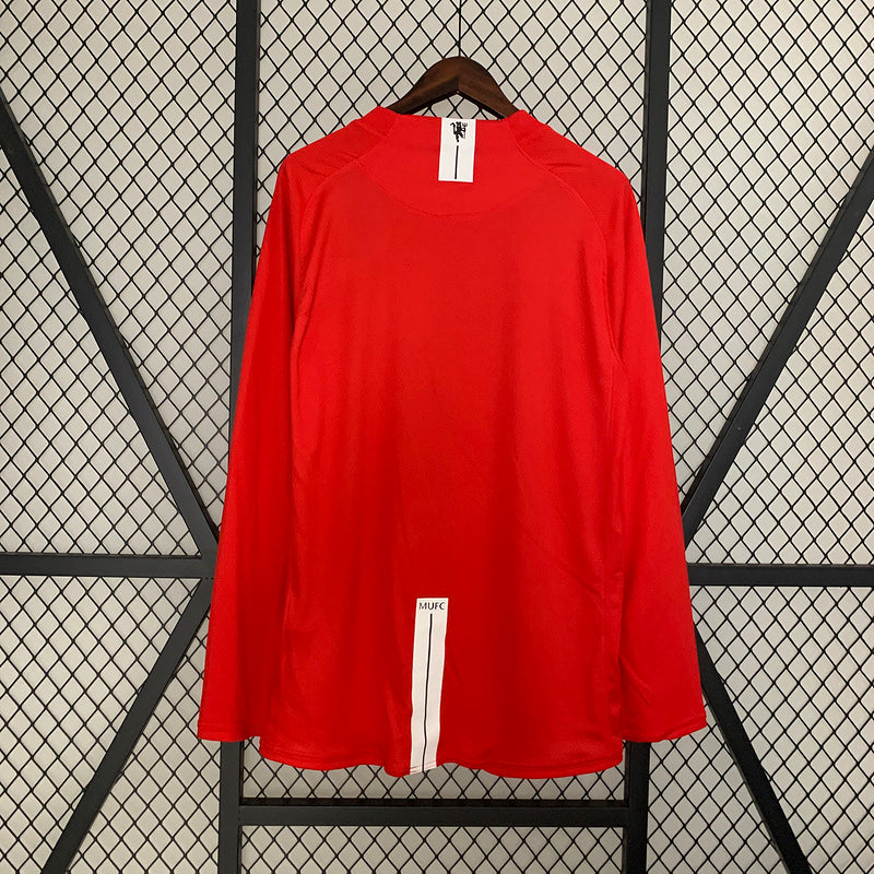 Camiseta Retro Manchester United 07/08 - Manga Larga