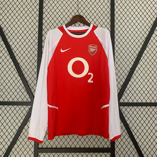 Camiseta Retro Arsenal 02/04 - Manga Larga