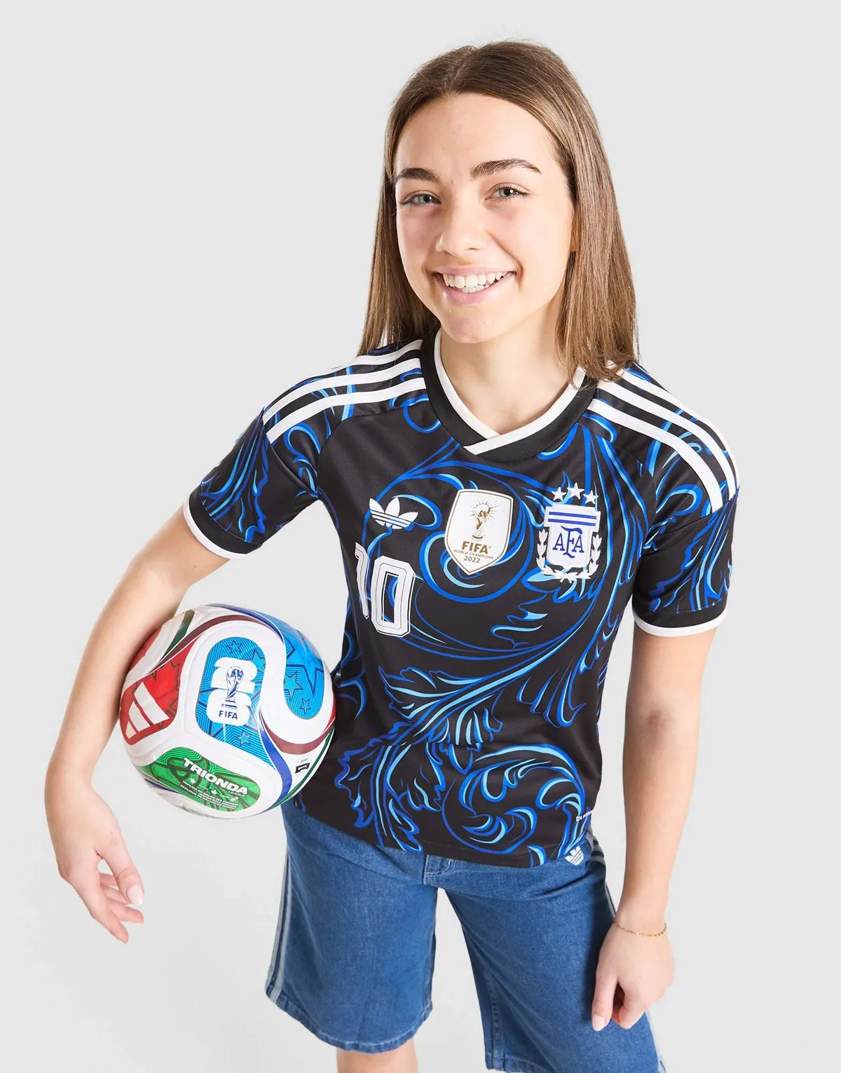 Conjunto Argentina Visitante World Cup 2026 Niños