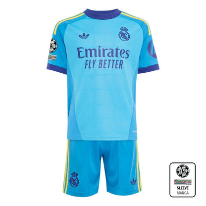 Conjunto Niño Real Madrid 2026 Portero Azul