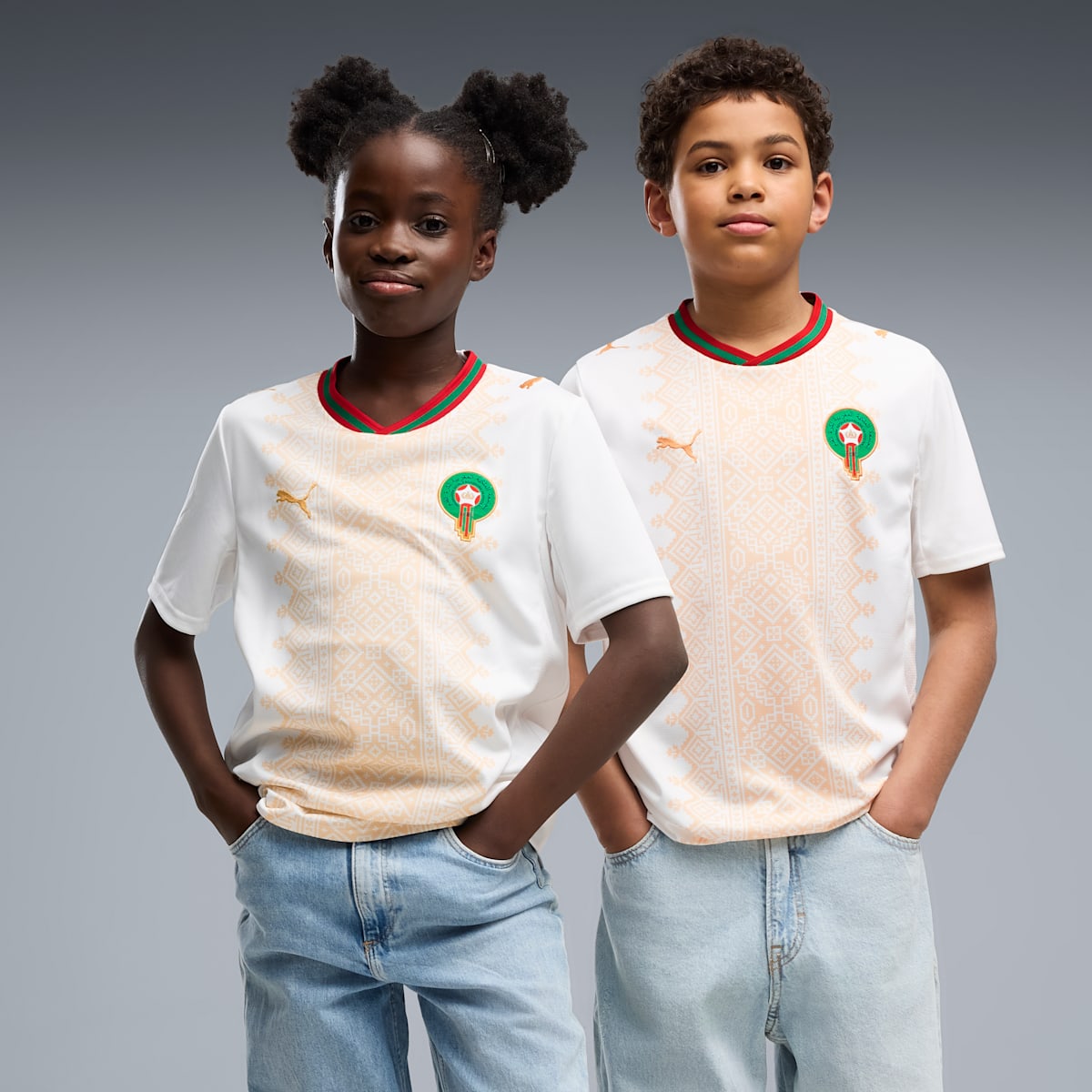Conjunto Marruecos Visitante World Cup 2026 Niños