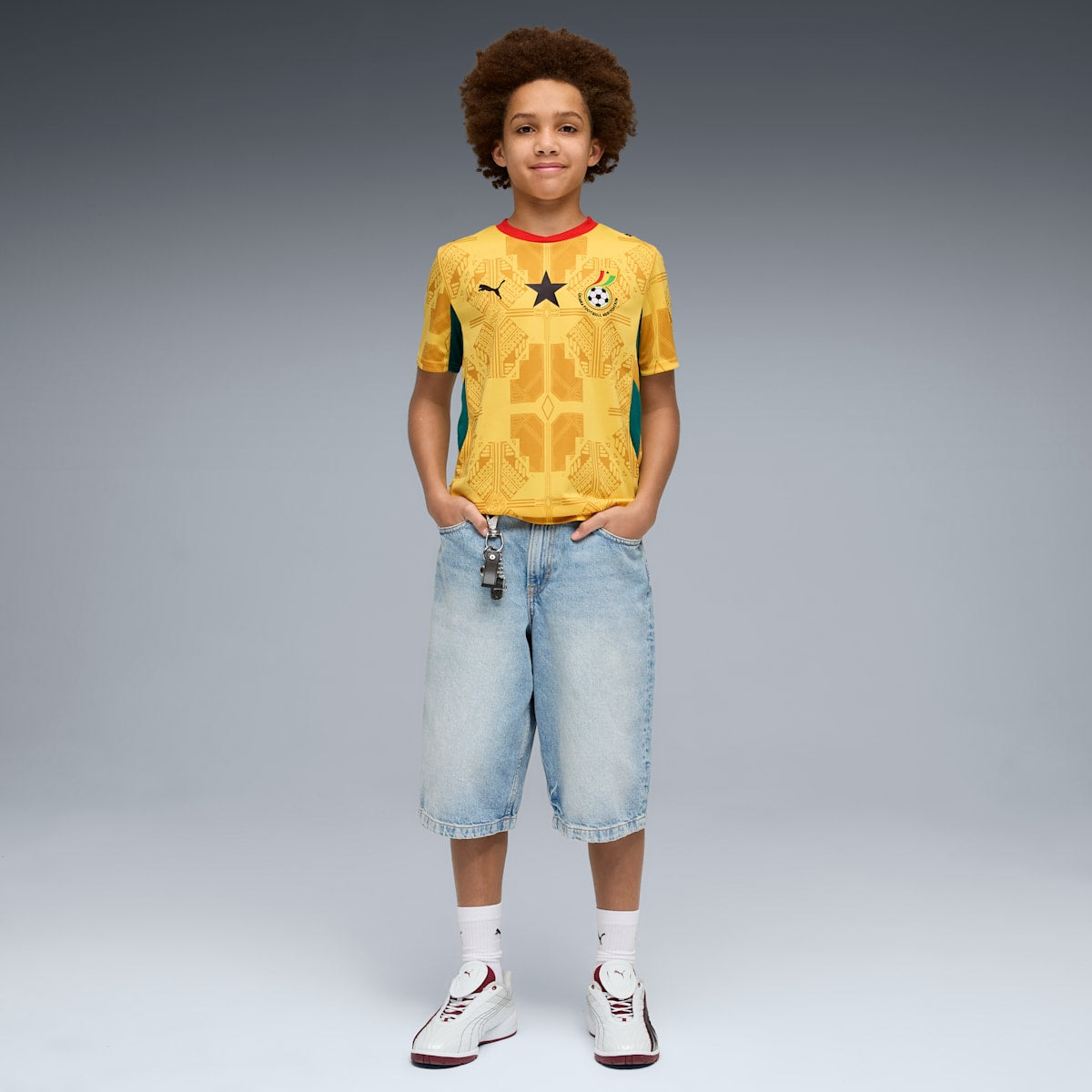 Conjunto Ghana Visitante World Cup 2026 Niños