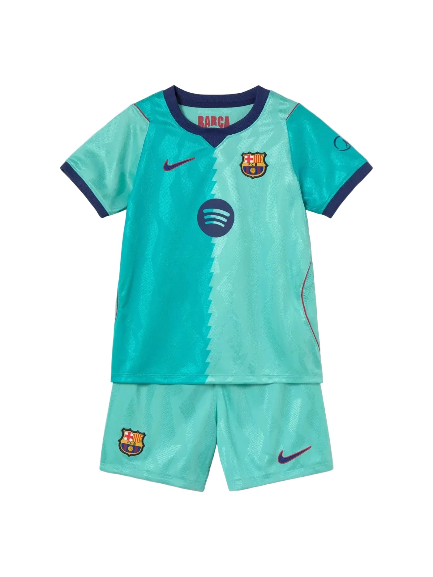 Conjunto Niño Barcelona 2026 Primera Tercera Equipacion